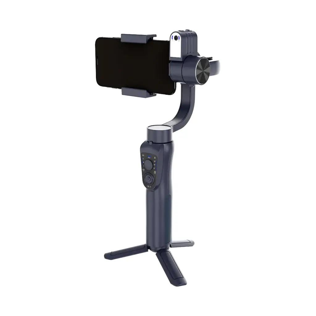 Porodo 3-Axis Gimbal Stabilizer with AI Tracking and Magnetic Fill Light